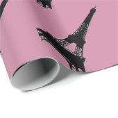 Papier Cadeau Tour Eiffel Paris (Coin rond)