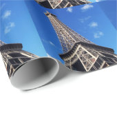 Papier Cadeau Tour Eiffel Paris Europe Travel (Coin rond)