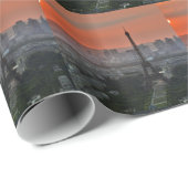 Papier Cadeau Tour Eiffel Paris Europe Travel (Coin rond)