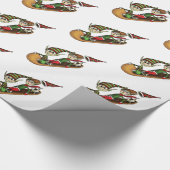 Papier Cadeau Tour fou de traîneau d'Elf (Coin)