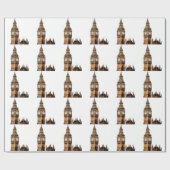 Papier Cadeau Tour Sepia Big Ben (Plat)