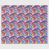 Papier Cadeau Tourbillon d'aquarelle (Plat)
