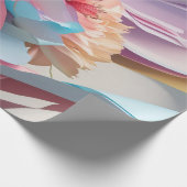 Papier Cadeau Tourbillon de Fleurs Pastel (Coin)