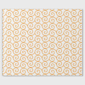 Papier cadeau tourbillon doré (Plat)