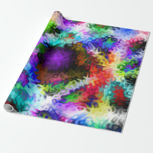 Papier Cadeau Tourbillonnant Iridescente chrome cinq