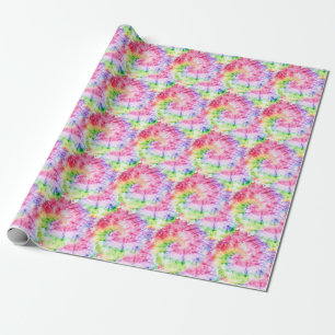 Papier Cadeau Tourbillons d'été : Pastel Cravate-Motif