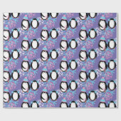 Papier Cadeau Tourneberge de pingouin mignon Whimsical (Plat)