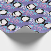 Papier Cadeau Tourneberge de pingouin mignon Whimsical (Coin)