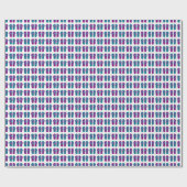 Papier Cadeau Tourner : Blanc Vintage. (Plat)