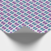 Papier Cadeau Tourner : Blanc Vintage. (Coin)
