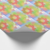 Papier Cadeau Tourner les engrenages Abstrait (Coin)