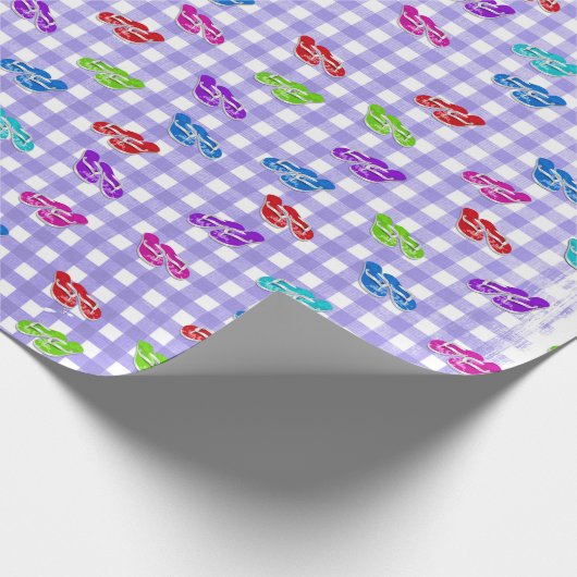 Papier Cadeau Tourner sur En vichy (Coin)