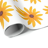 Papier Cadeau Tournesol (Coin rond)