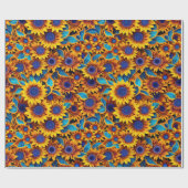 Papier Cadeau Tournesol (Plat)