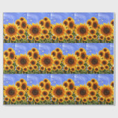 Papier cadeau Tournesol (Plat)