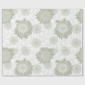 Papier Cadeau Tournesol (Plat)