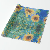 Papier Cadeau Tournesol (Déroulé)