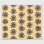 Papier Cadeau Tournesol (Plat)