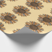 Papier Cadeau Tournesol (Coin)