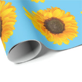 Papier Cadeau Tournesol (Coin rond)