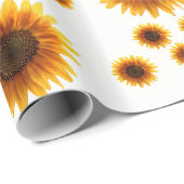 Papier cadeau Tournesol (Coin rond)