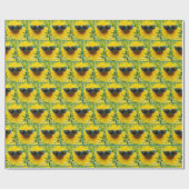 Papier Cadeau Tournesol Avec Lunettes De Soleil (Plat)