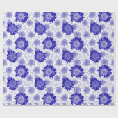 Papier Cadeau Tournesol Bleu (Plat)