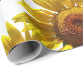 Papier Cadeau Tournesol Coeurs roses Papier d'enveloppement de m (Coin rond)