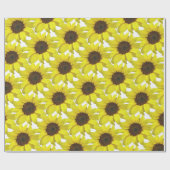 Papier Cadeau Tournesol couvert   (Plat)