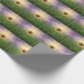 Papier Cadeau Tournesol Fluisant dans le pré vert (Coin)