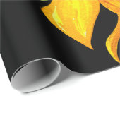 Papier Cadeau Tournesol jaune (Coin rond)