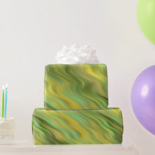 Papier Cadeau Tournesol Jaune Wavy Texture