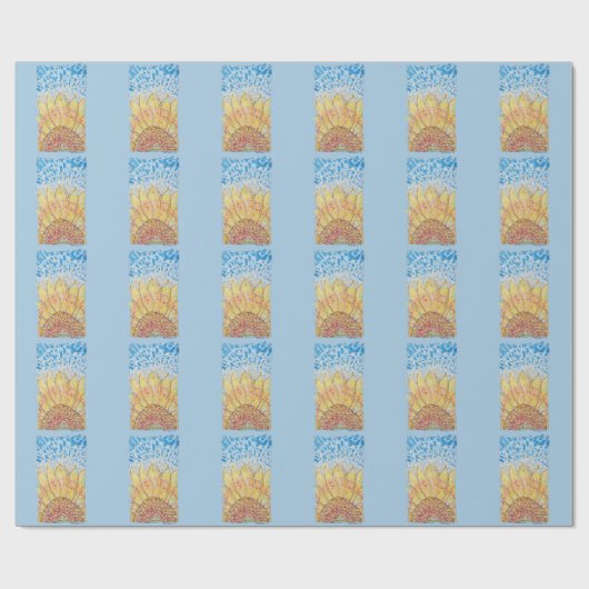 Papier Cadeau Tournesol Radiant Bloom (Plat)