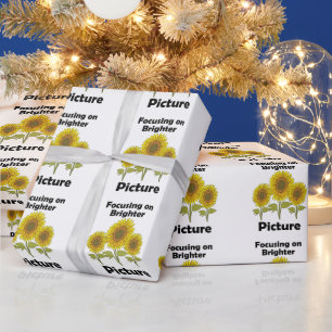 Papier Cadeau Tournesol se concentrant sur la remise des diplôme