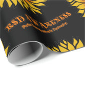Papier Cadeau Tournesol/sensibilisation...RSD (Coin rond)