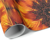 Papier Cadeau Tournesols dorés...... (Coin rond)