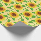 Papier Cadeau Tournesols Jaunes (Coin)