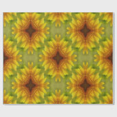 Papier Cadeau Tournesols ravis.... (Plat)