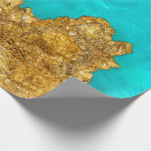 Papier Cadeau Tourquoise (Coin)