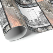 Papier Cadeau Tours jumelles (Coin rond)