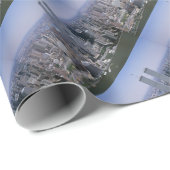 Papier Cadeau Tours jumelles Skyline New York (Coin rond)