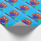 Papier Cadeau Tous les coeurs Tartan Owl (Coin)