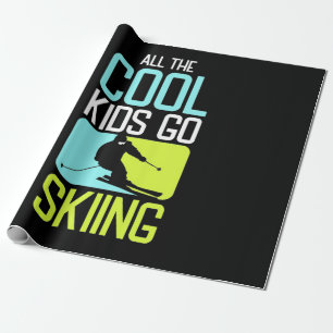Papier Cadeau Tous Les Enfants Cool Passez Au Ski
