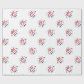 Papier Cadeau Tous les pattes American Boy (Plat)