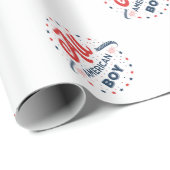 Papier Cadeau Tous les pattes American Boy (Coin rond)