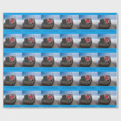 Papier Cadeau Tous les Trucker américains (Plat)