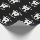 Papier Cadeau Tous Mes Puns Sont Acci-Dos Pun Dent Basse BG (Coin)