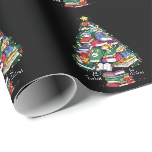 Papier Cadeau Tous Réservés Pour Noël Livre Xmas (Coin rond)