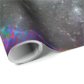 Papier Cadeau Tous voir l'oeil dans l'espace (Coin rond)