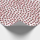 Papier Cadeau Tout autour des Ladybugs rouges modernes (Coin)